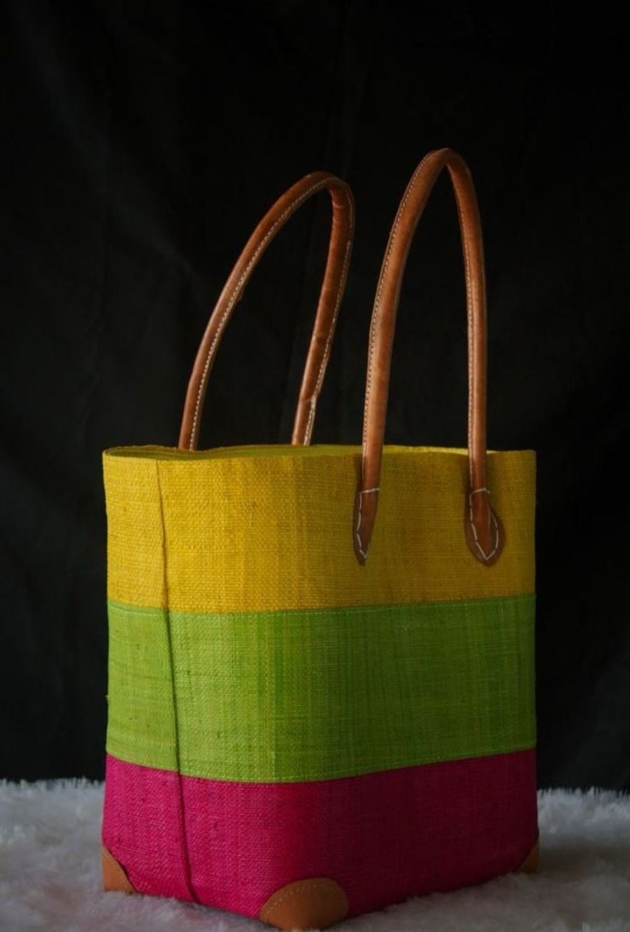 Women Weave Bags & Totes | Triband Tote