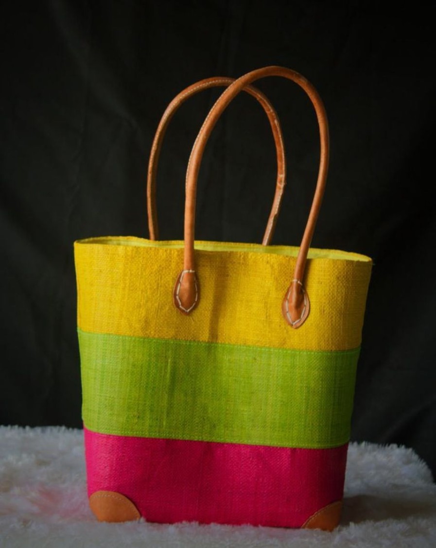 Women Weave Bags & Totes | Triband Tote