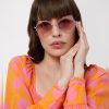 Women Vero Moda Sunglasses | Purple Hexagon Sunglasses