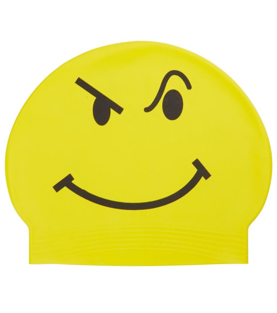 Swim Equipment Bettertimes | Attitude Solid Latex Swim Cap Yellow