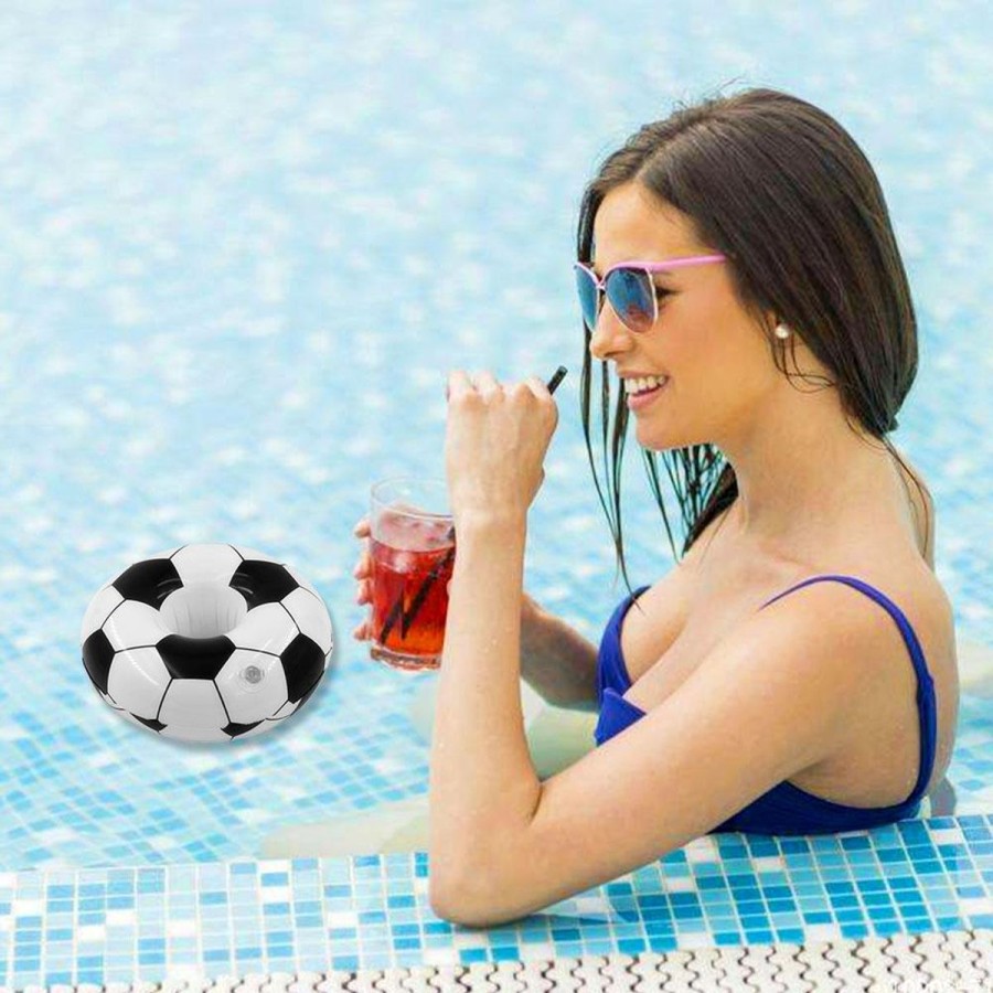 Pool Fun The Beach Company | Inflatable Football Drink Holder (Pack Of 2)