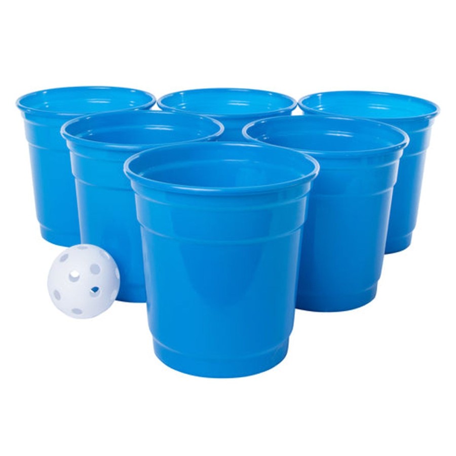 Pool Fun HIGHFIVE | Pong Game 6-Cup Set & Ball Blue