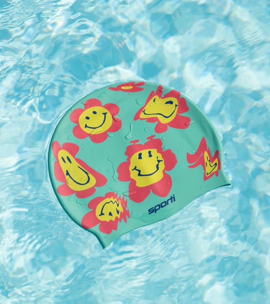 Swim Equipment Sporti | Groovy Silicone Swim Cap Aqua