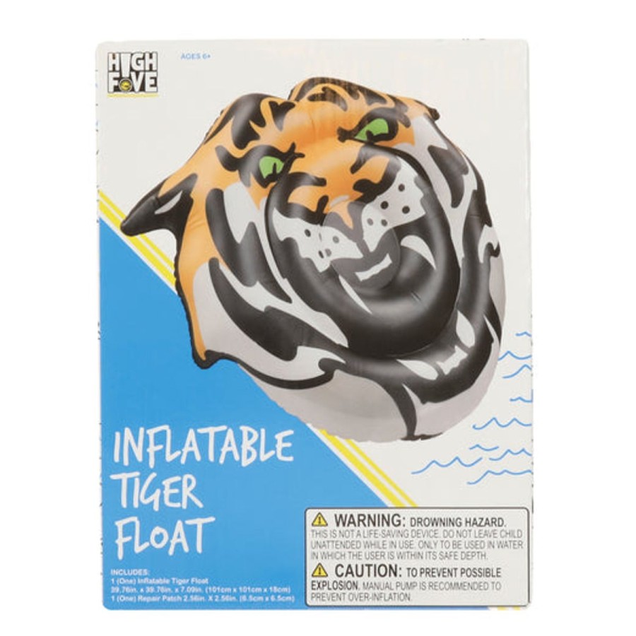 Pool Fun HIGHFIVE | Tiger Print Inflatable Pool Float