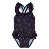 Kids Mothercare Swimsuits For Girls | Navy Heart Swimsuit