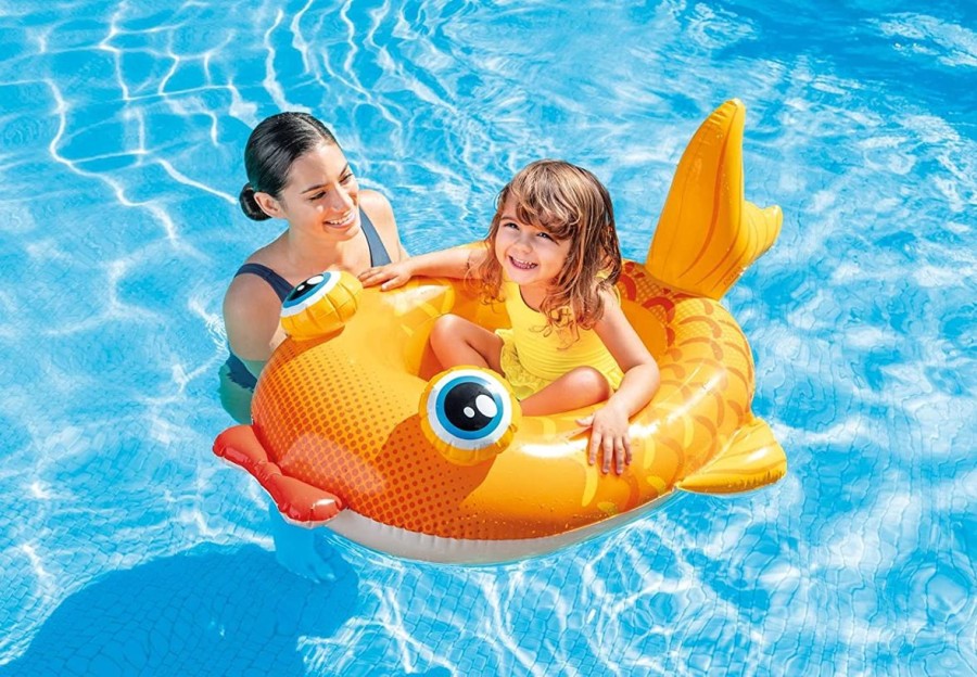 Kids The Beach Company Pool Floats & Games | Goldfish Pool Cruiser Float