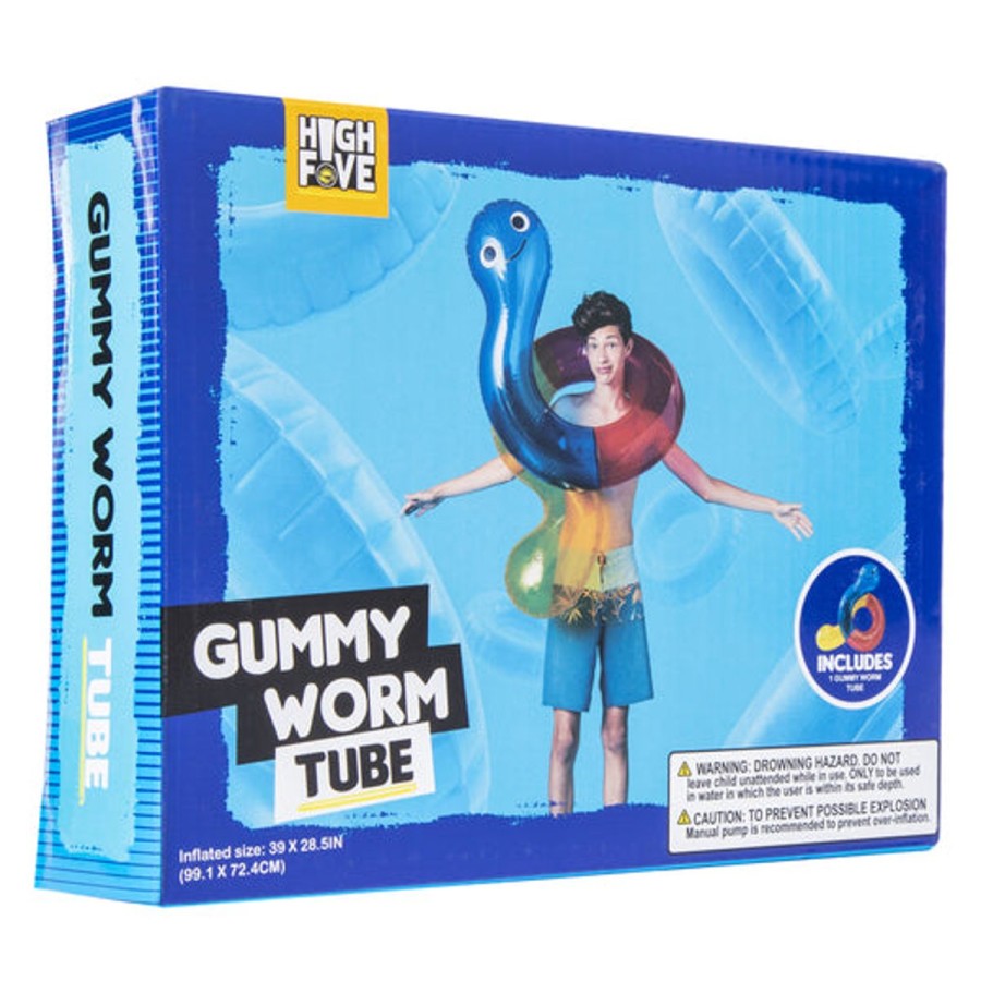 Kids HIGHFIVE Pool Floats & Games | Gummy Worm Tube