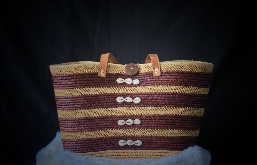 Women Weave Bags & Totes | Beach Striped Beach Tote