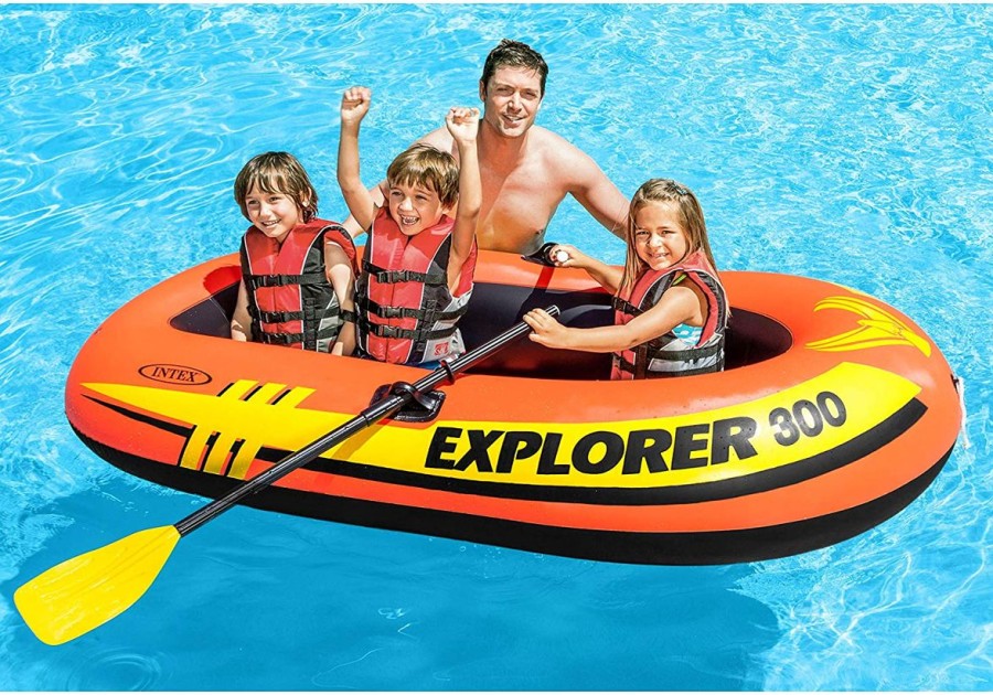 Kids The Beach Company Pool Floats & Games | Inflatable Boat 3-Person