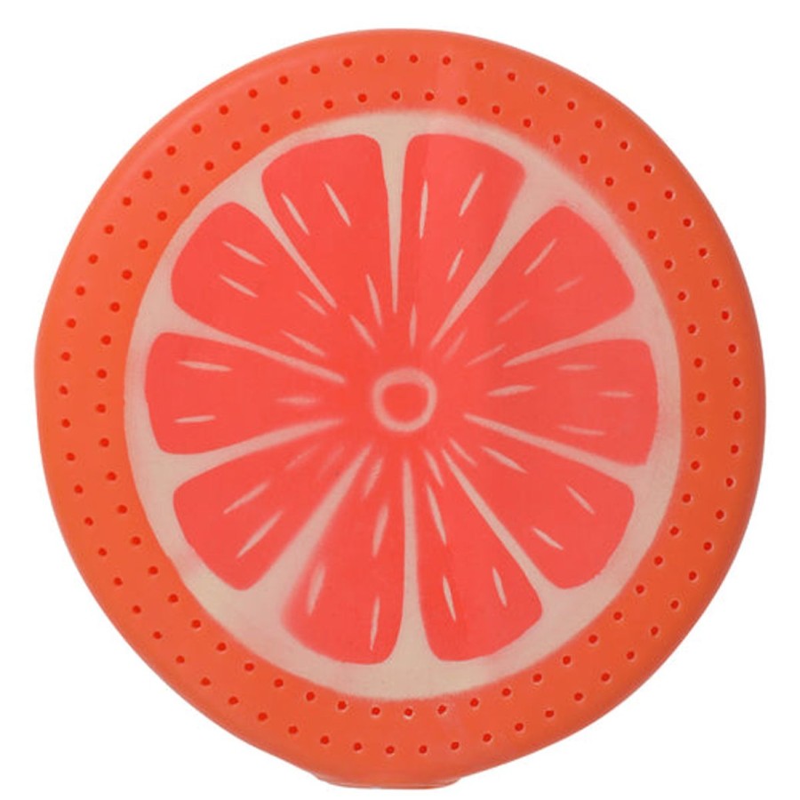 Kids HIGHFIVE Pool Floats & Games | Grapefruit Slice Drencher Disc Orange