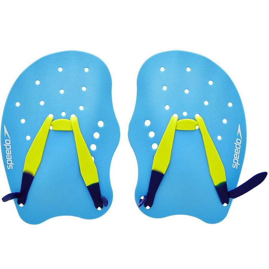 Swim Equipment Speedo | Speedo Tech Paddles Adult/ Unisex Turquoise/Lime Punch/Ultramarine