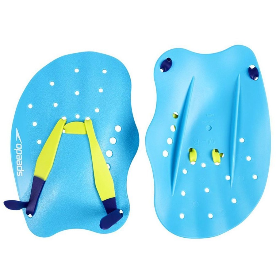 Swim Equipment Speedo | Speedo Tech Paddles Adult/ Unisex Turquoise/Lime Punch/Ultramarine