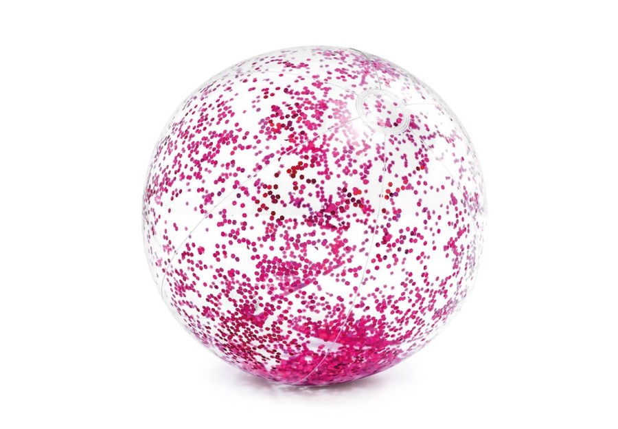 Kids The Beach Company Pool Floats & Games | Glitter Beach Ball 28" Pink