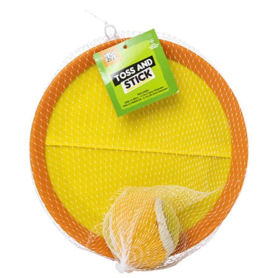 Pool Fun HIGHFIVE | Toss & Stick Ball Game Yellow/Orange