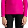 Kids Speedo Swimsuits For Girls | Speedo Long Sleeves Rashguard - Jr Electric Pink/Black