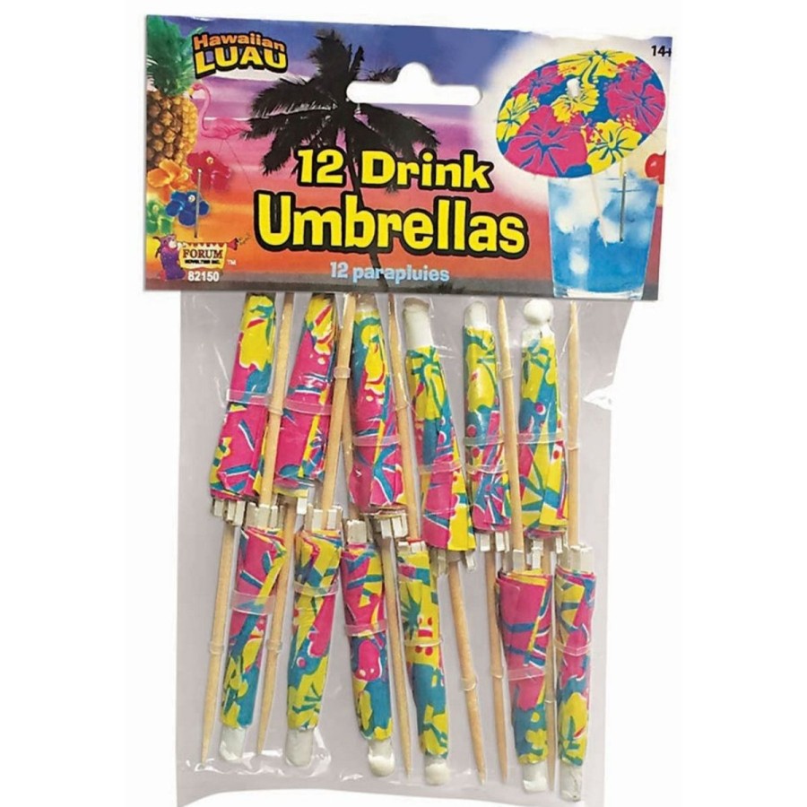 Pool Fun The Beach Company | Luau Drink Umbrellas (Pack Of 12)