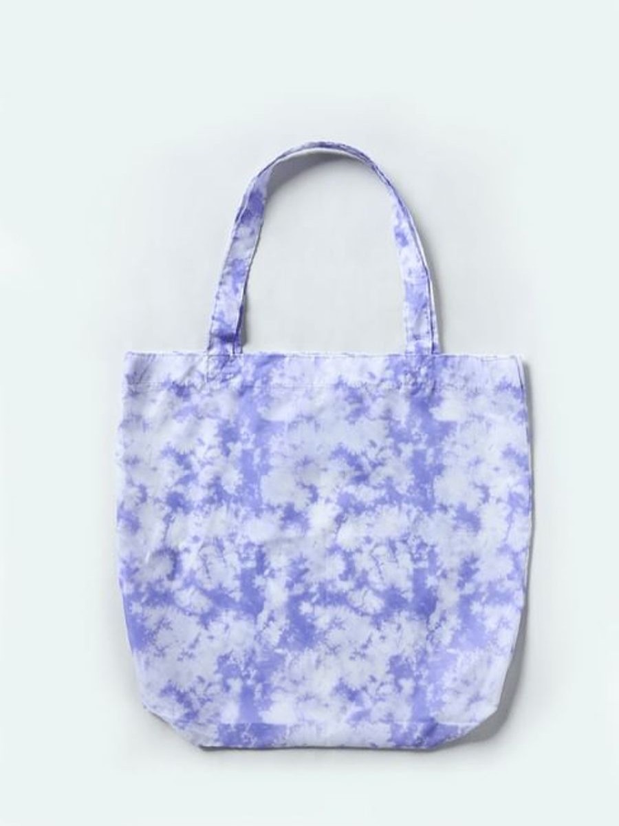 Women ONLY Bags & Totes | Purple Tie Dye Tote Bag Purple Rose