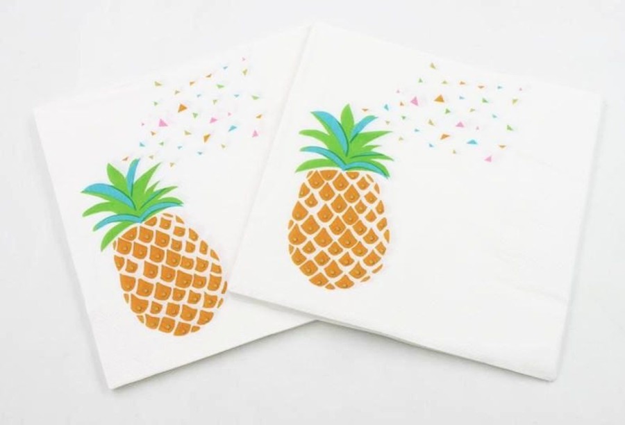 Pool Fun The Beach Company | Pineapple Paper Napkins (Pack Of 20)