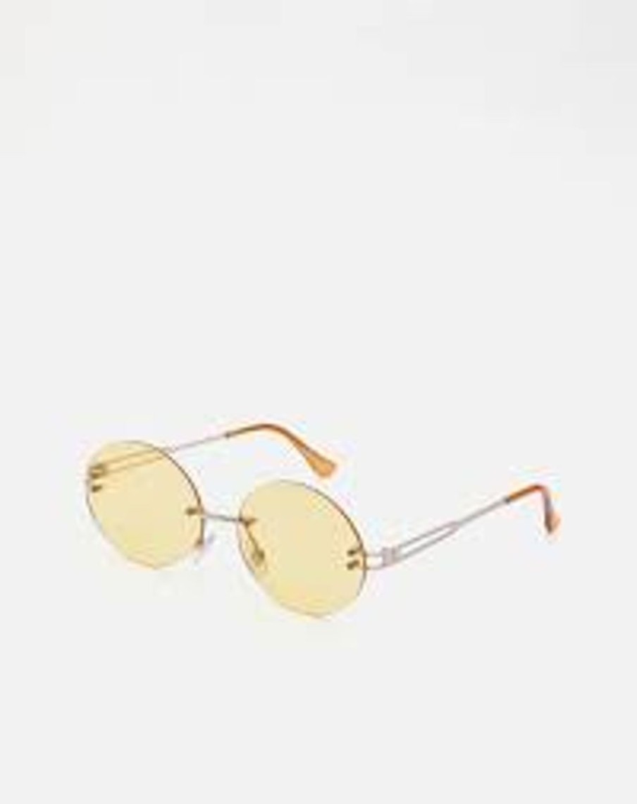 Women Vero Moda Sunglasses | Yellow Round Sunglasses