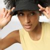 Women ONLY Beach Hats | Straw Sun Visor Black